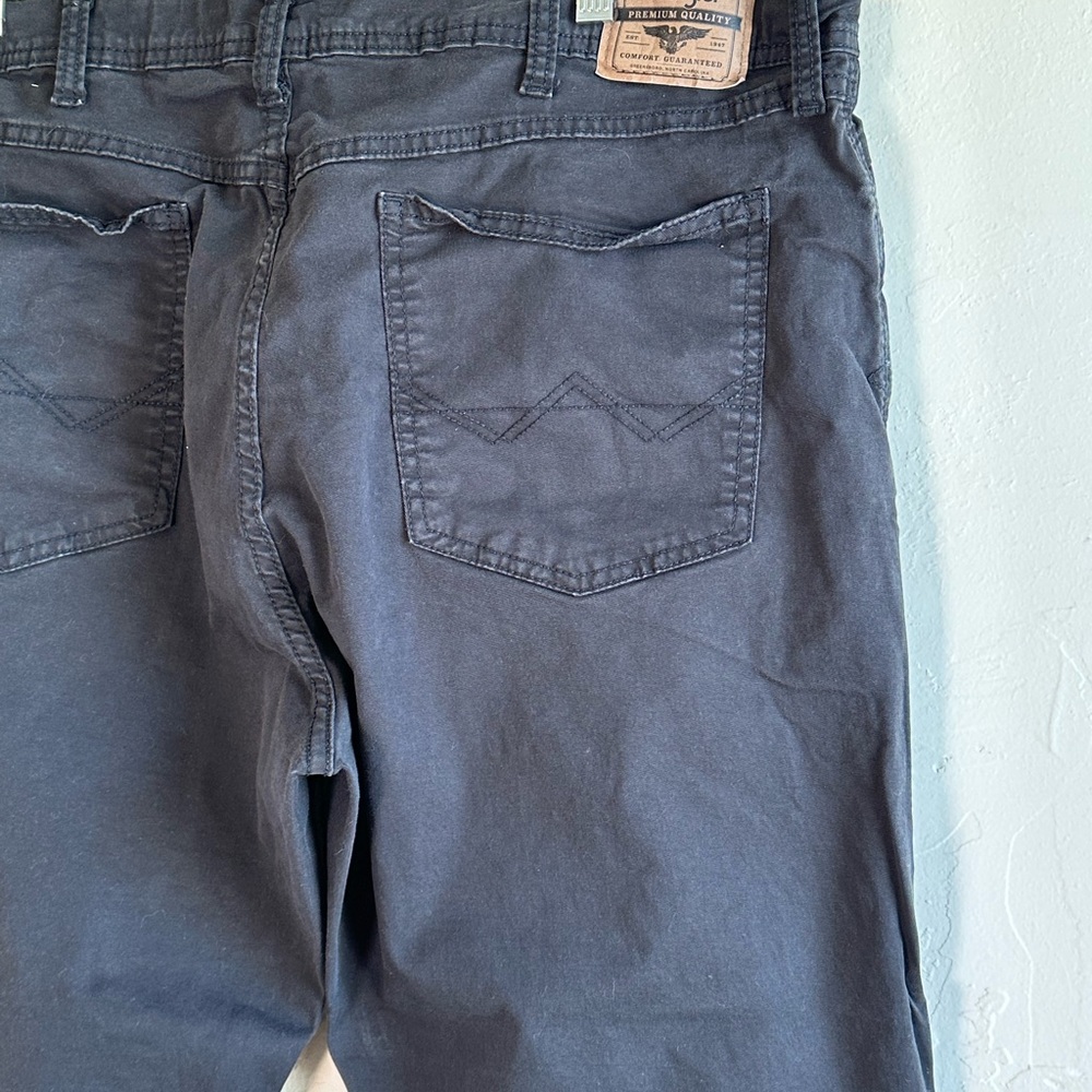 Wrangler Black Straight Fit Chino Style 5 pocket Jeans Sz 40x30 - Picture 7 of 11